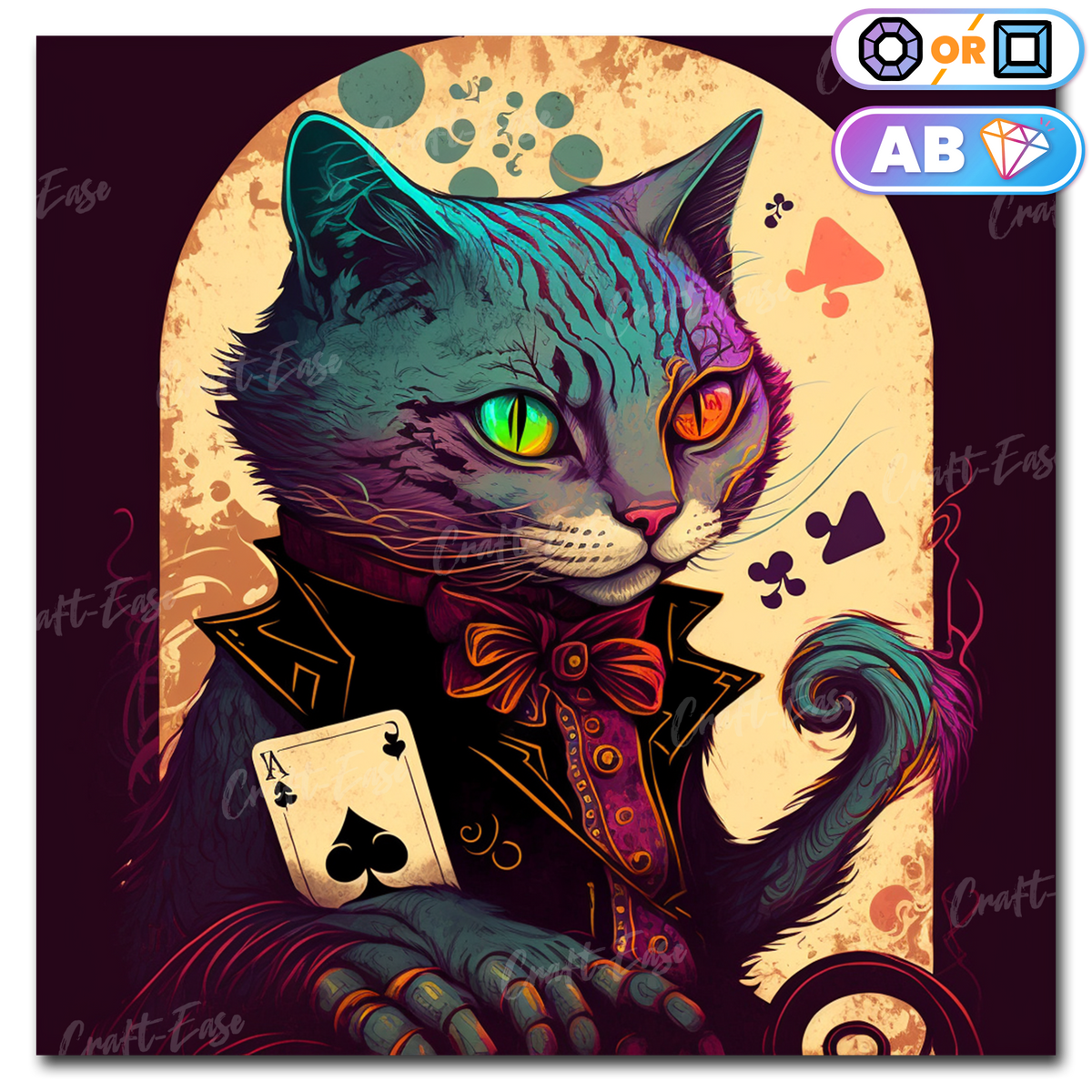 Cheshire Cat Diamond Painting Craft-Ease