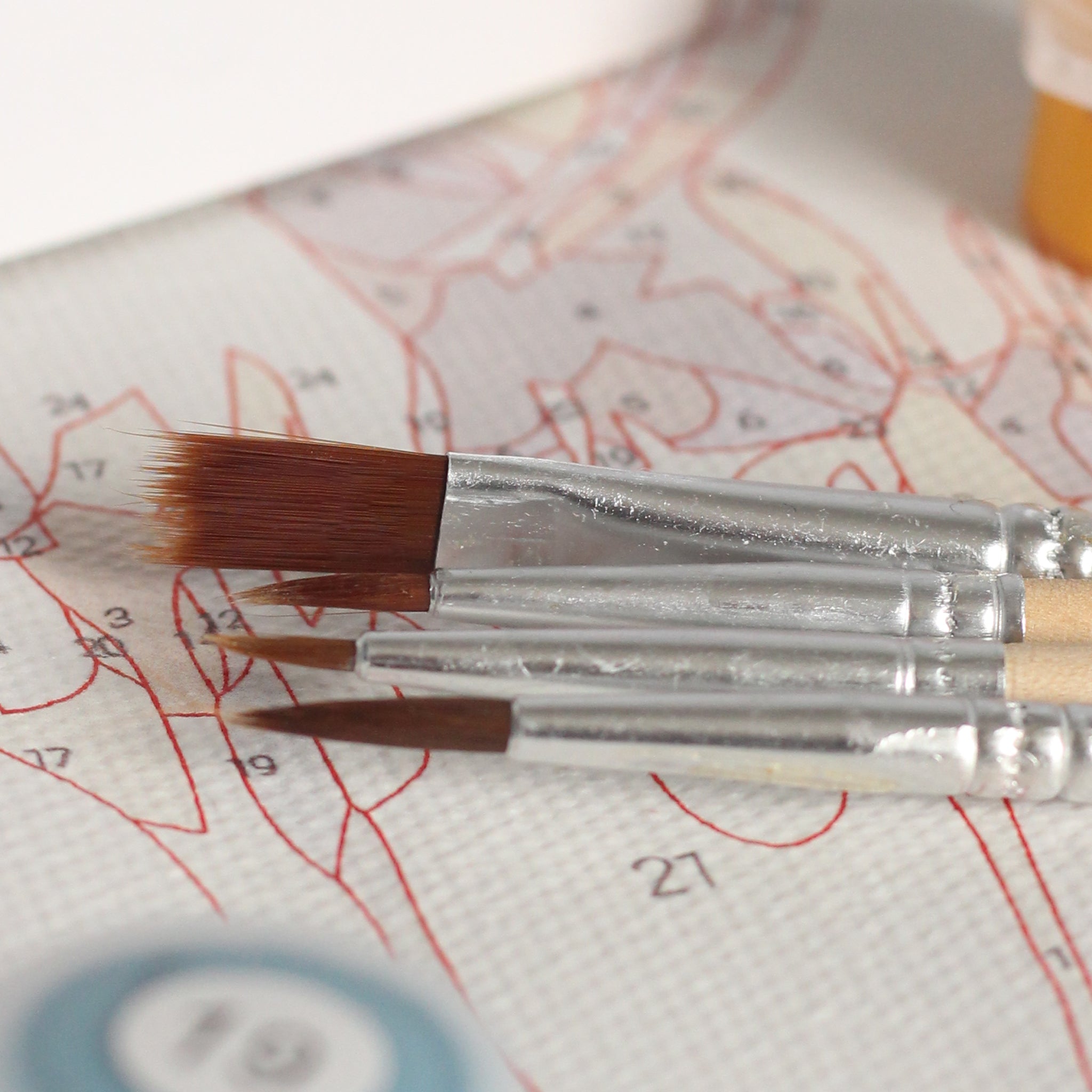 4 wooden brushes included in each kit