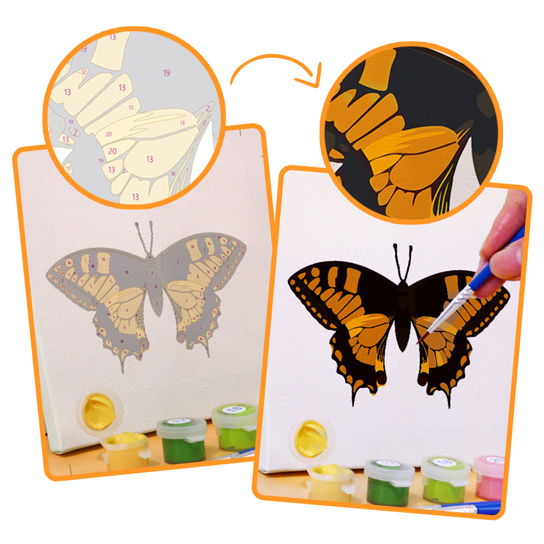 Butterfly Series - Mini Paint By Numbers (Set of 6)