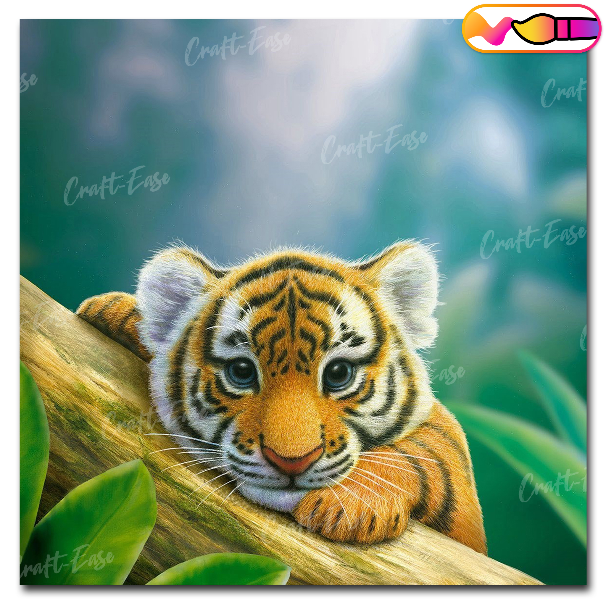 Peinture par numéros « Budding Beast » Craft-Ease™ - Série exclusive (40 x 40 cm)