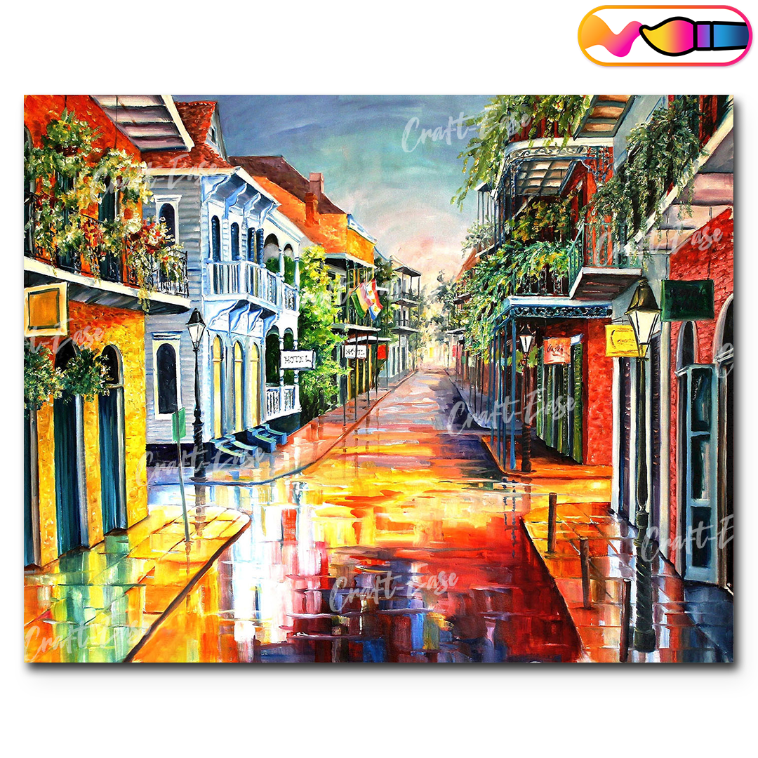 "Dia de verão na Royal Street" Paint By Numbers Craft-Ease™ (40 x 50 cm)