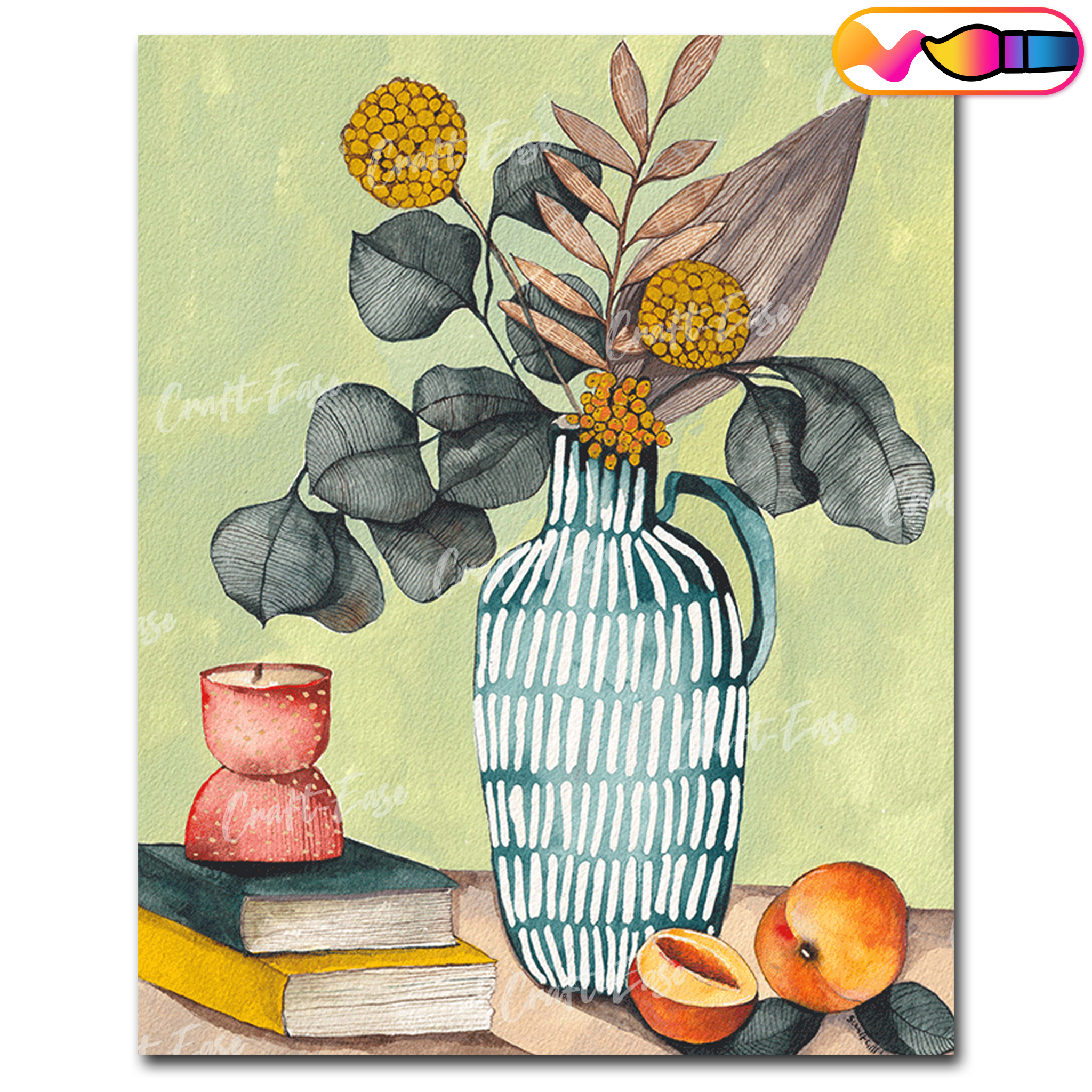 "Pot and Peaches" Paint By Numbers Craft-Ease™ (50 x 40 cm)