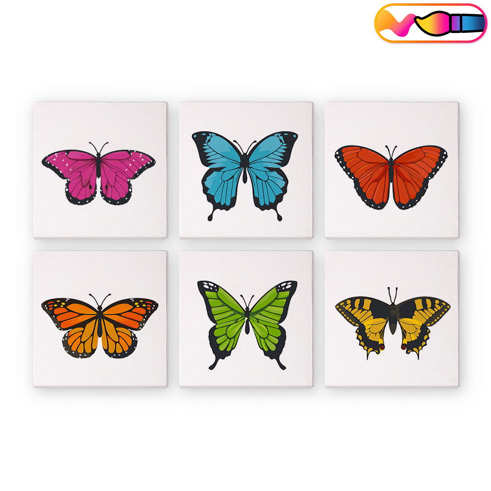 Butterfly Series - Mini Paint By Numbers (Set of 6)