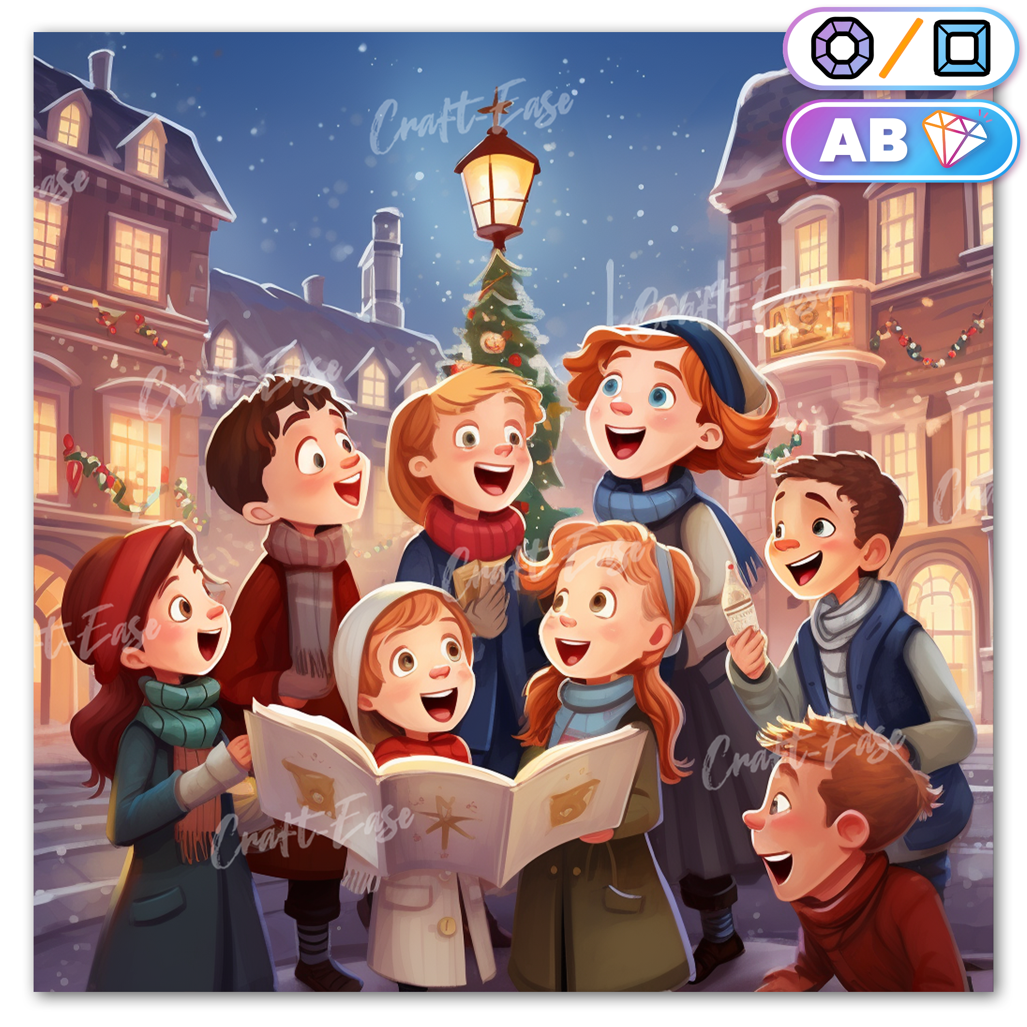 Christmas Carol - Diamond Painting Kit