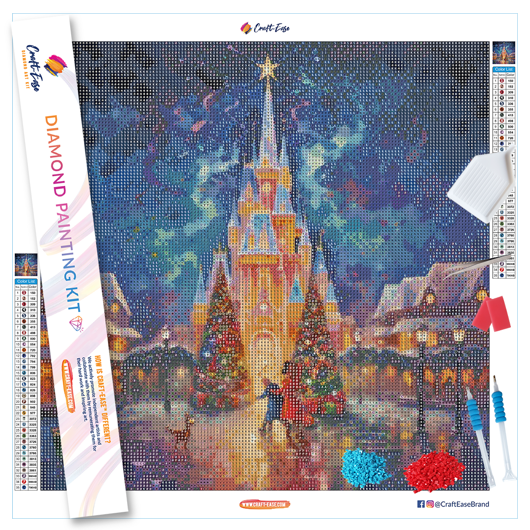 "Christmas Joy" Diamond Painting Kit Craft-Ease™ (Multiple sizes)