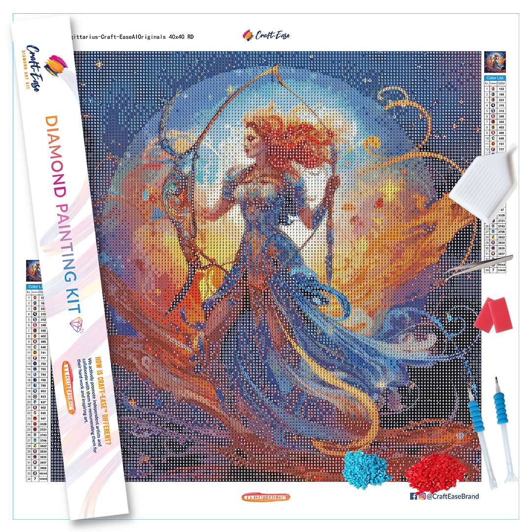 "Sagittarius" Diamond Painting Kit Craft-Ease™ (Multiple sizes)