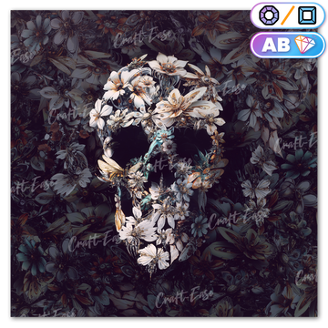 Kit de pintura de diamante "Delicate Skull" Craft-Ease™ (vários tamanhos)