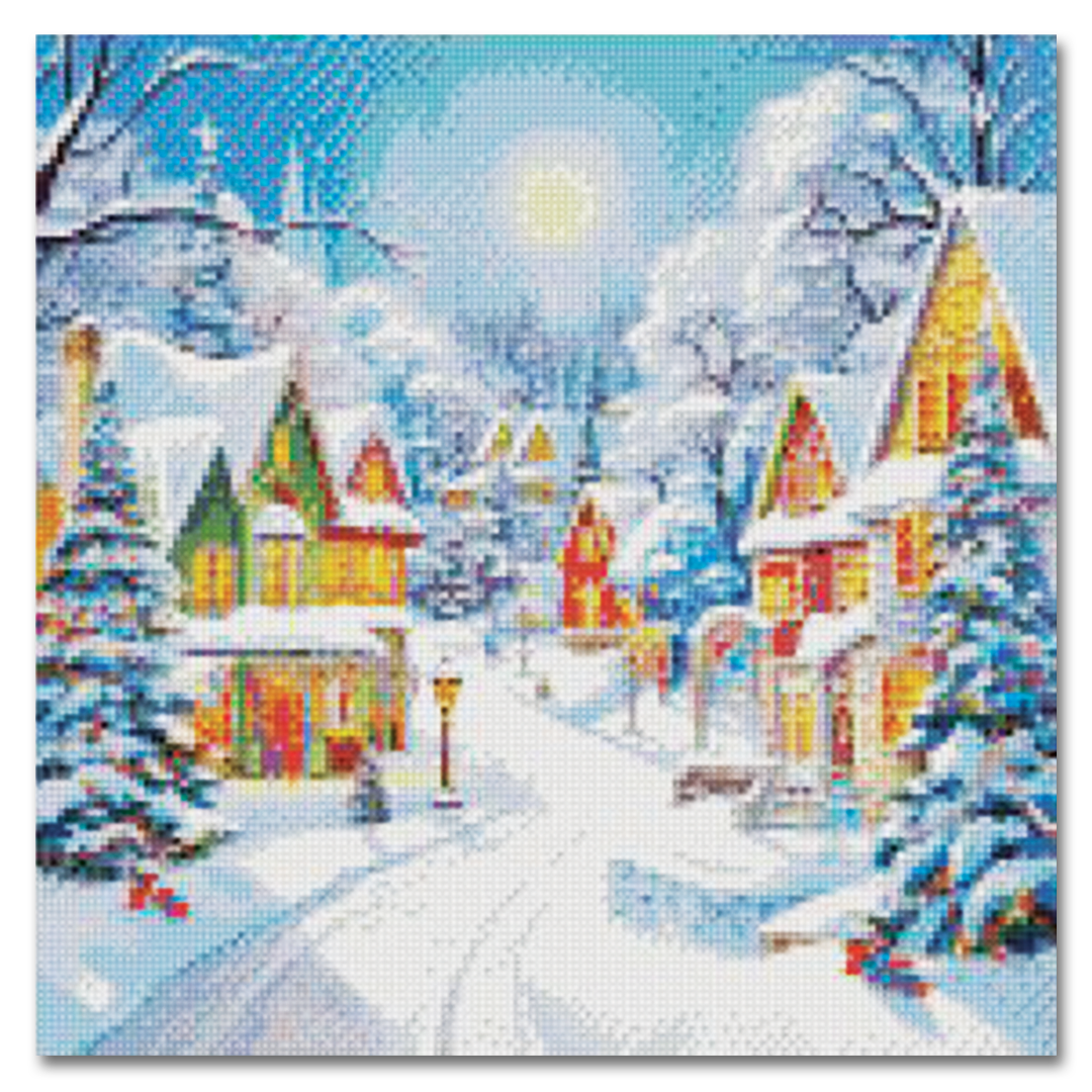 "White Christmas" Diamond Painting Kit Craft-Ease™ (Multiple sizes)