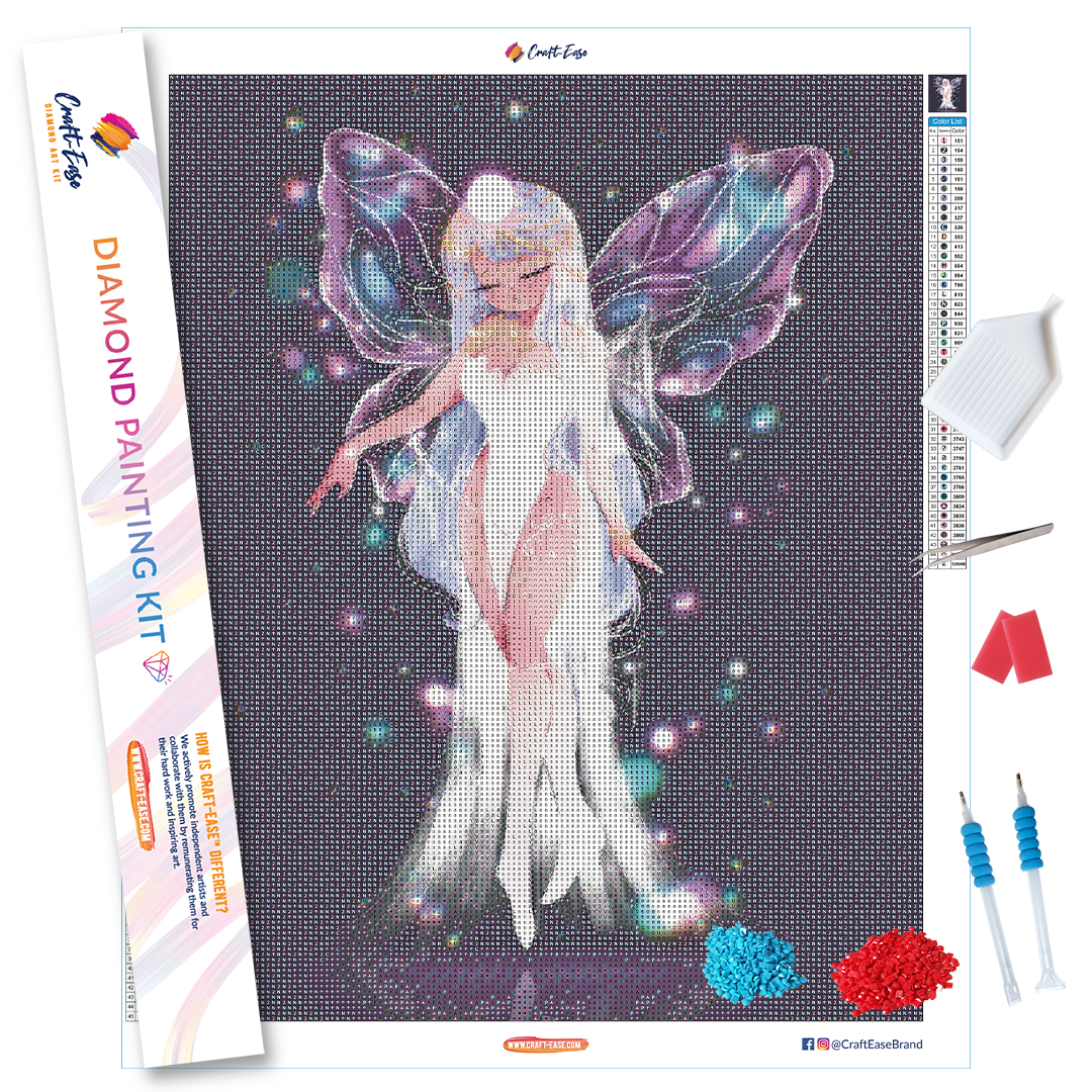 "Butterfly Shine" Diamond Painting Kit Craft-Ease™ (Multiple sizes)