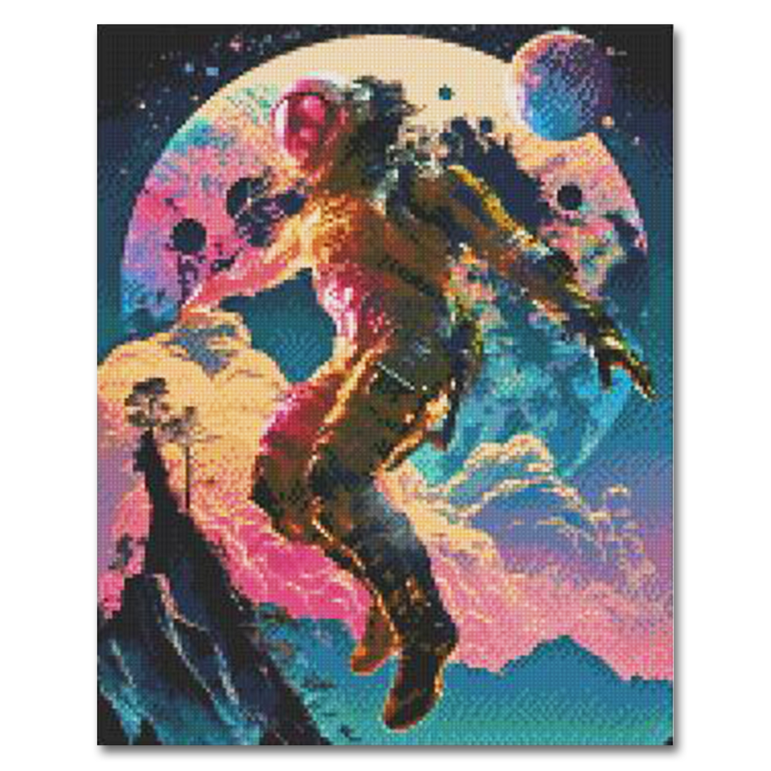 "Space Traveler" Diamond Painting Kit Craft-Ease™ (Multiple sizes)