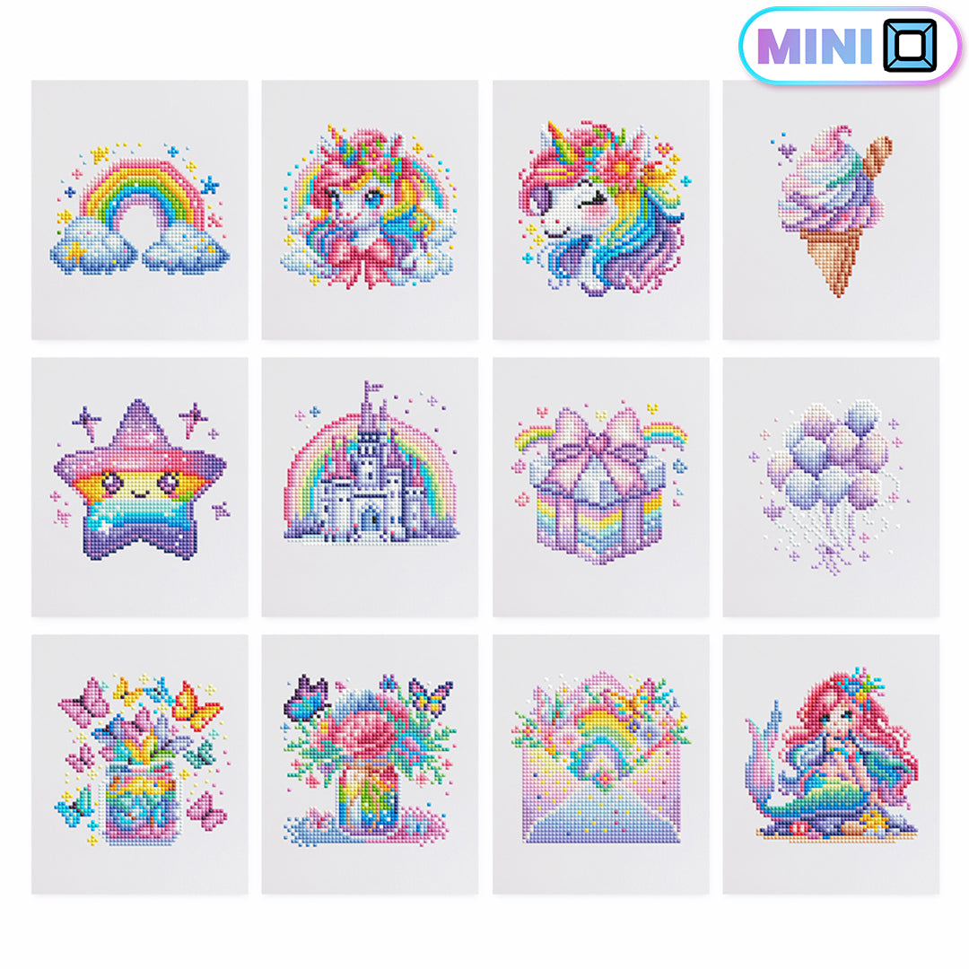 Pastel Fantasy - Mini Diamond Painting (Set of 12)