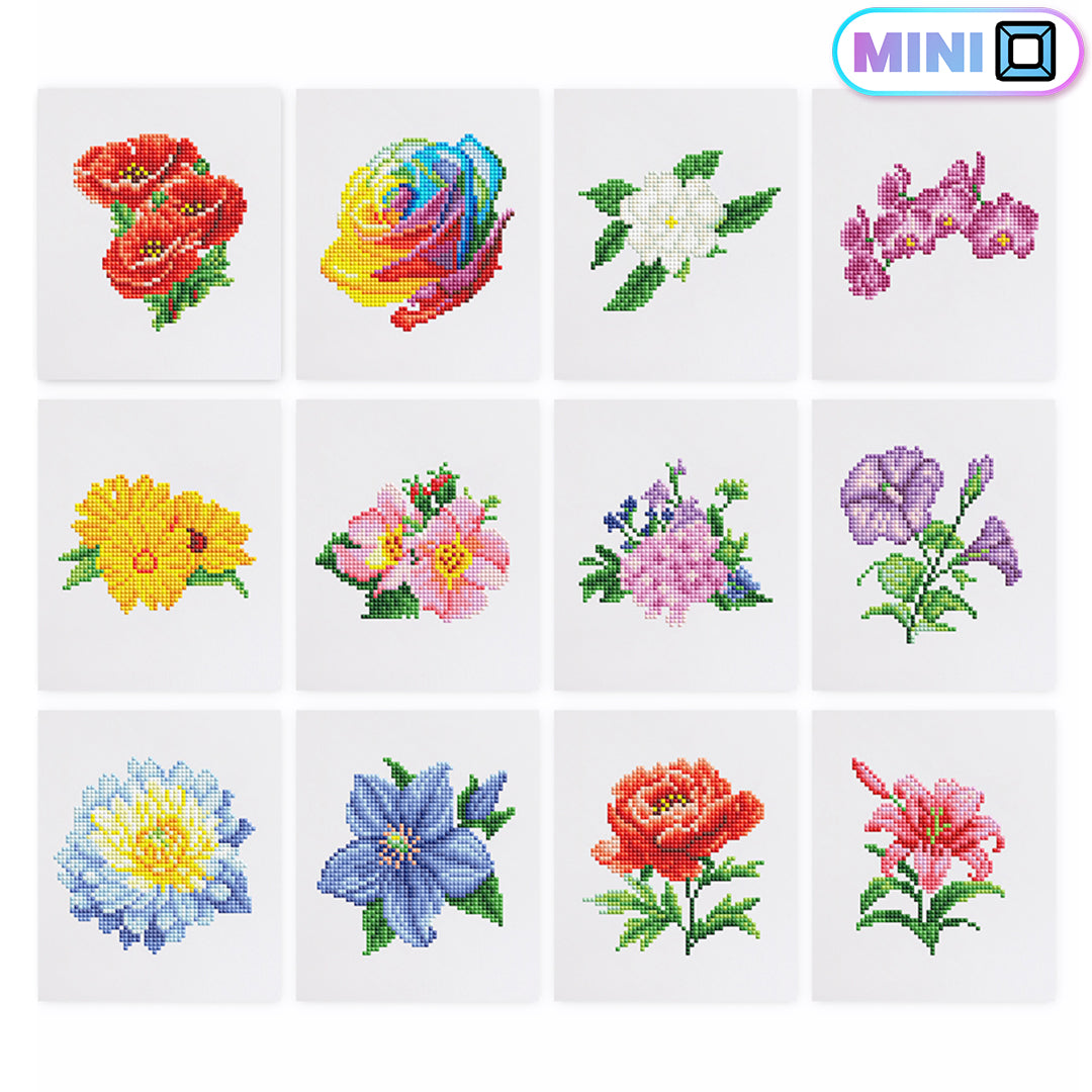 Beauty in Nature - Mini Diamond Painting (Set of 12)