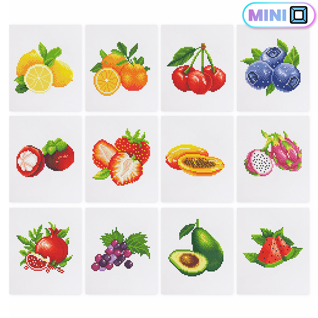 Fruitful - Mini Diamond Painting (Set of 12)