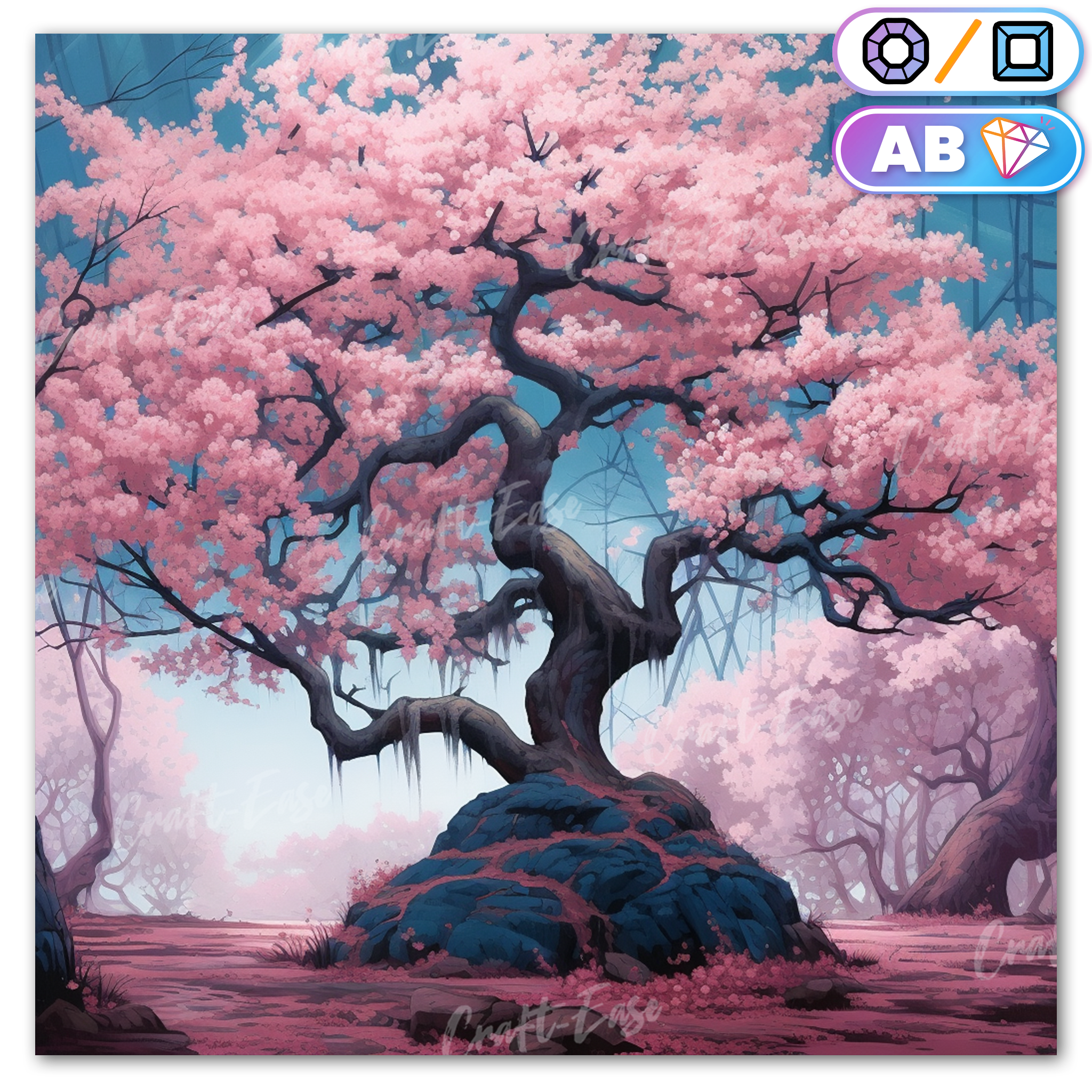 Cherry Blossom - Kit de pintura diamante