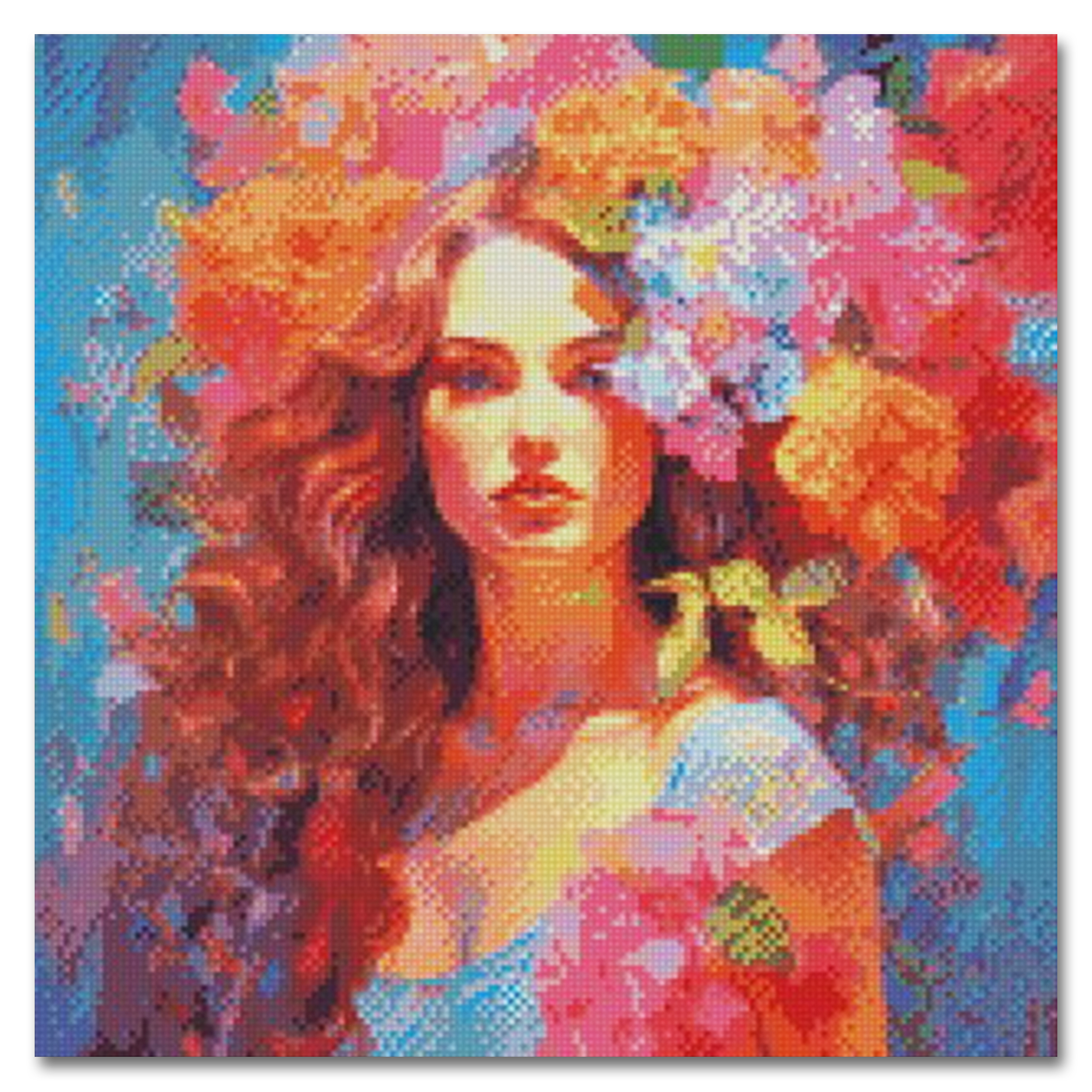 "Head in the Flowers" Diamond Painting Kit Craft-Ease™ (Multiple sizes)