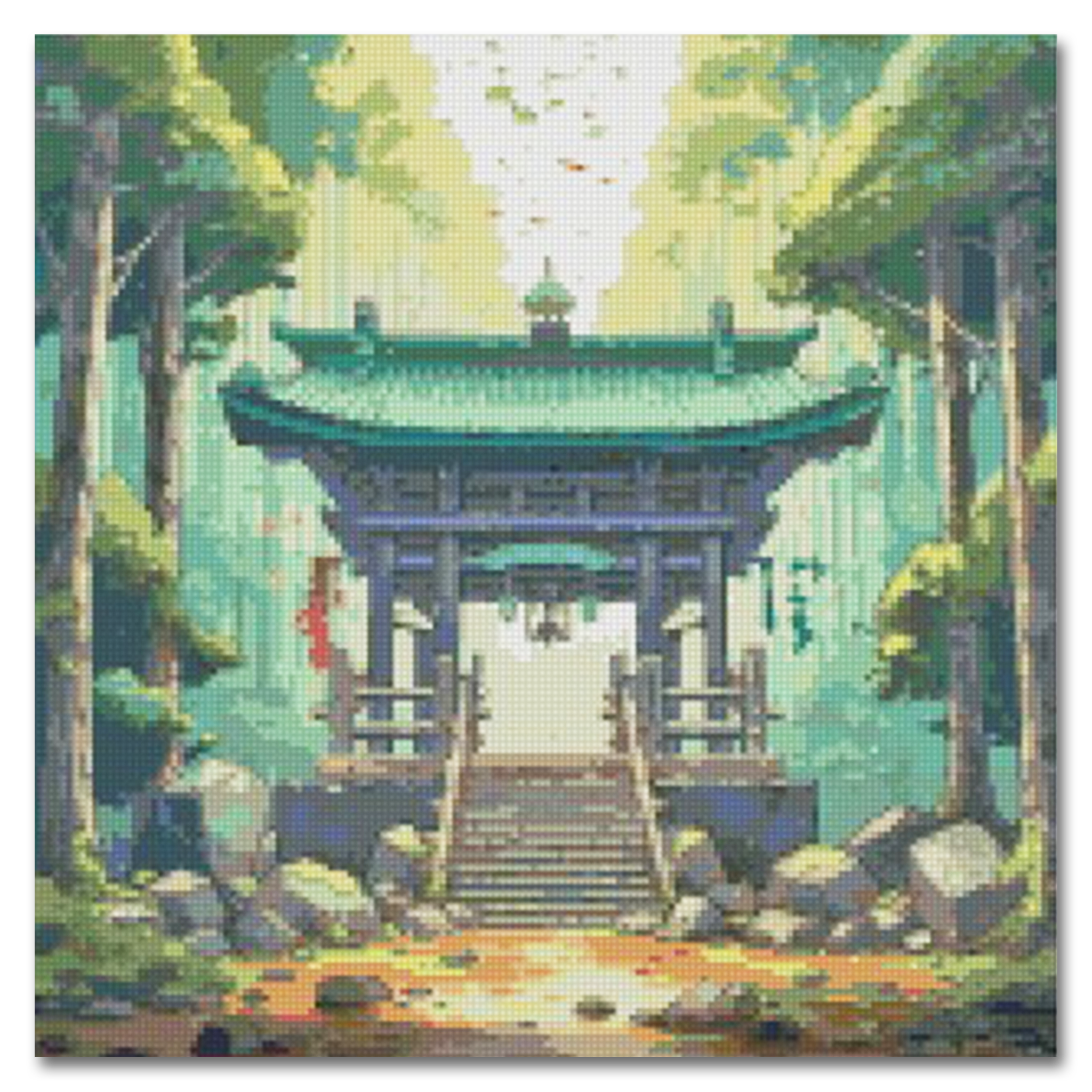 "Japanese Shrine" Diamond Painting Kit Craft-Ease™ (Multiple sizes)