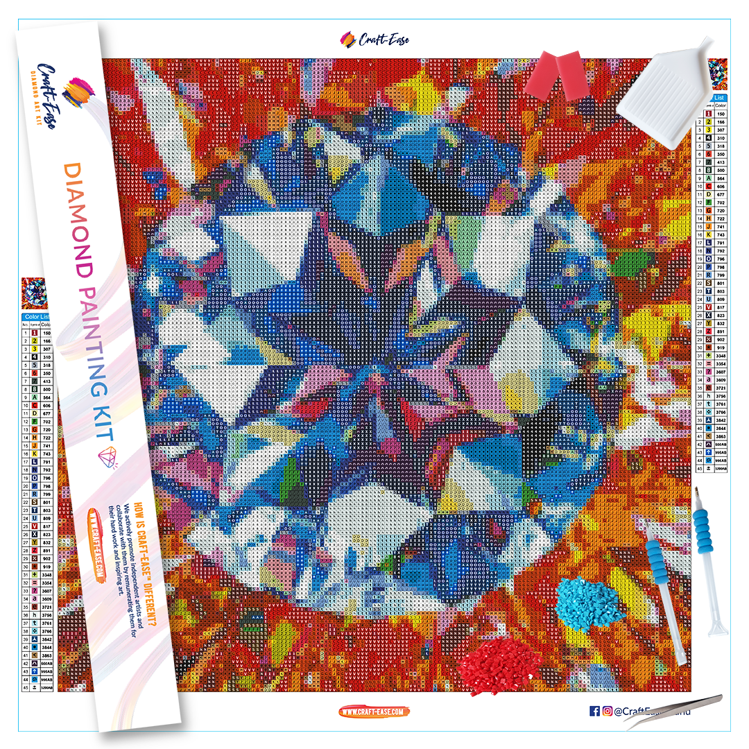 "Kaleidoscope" Diamond Painting Kit Craft-Ease™ (Multiple sizes)