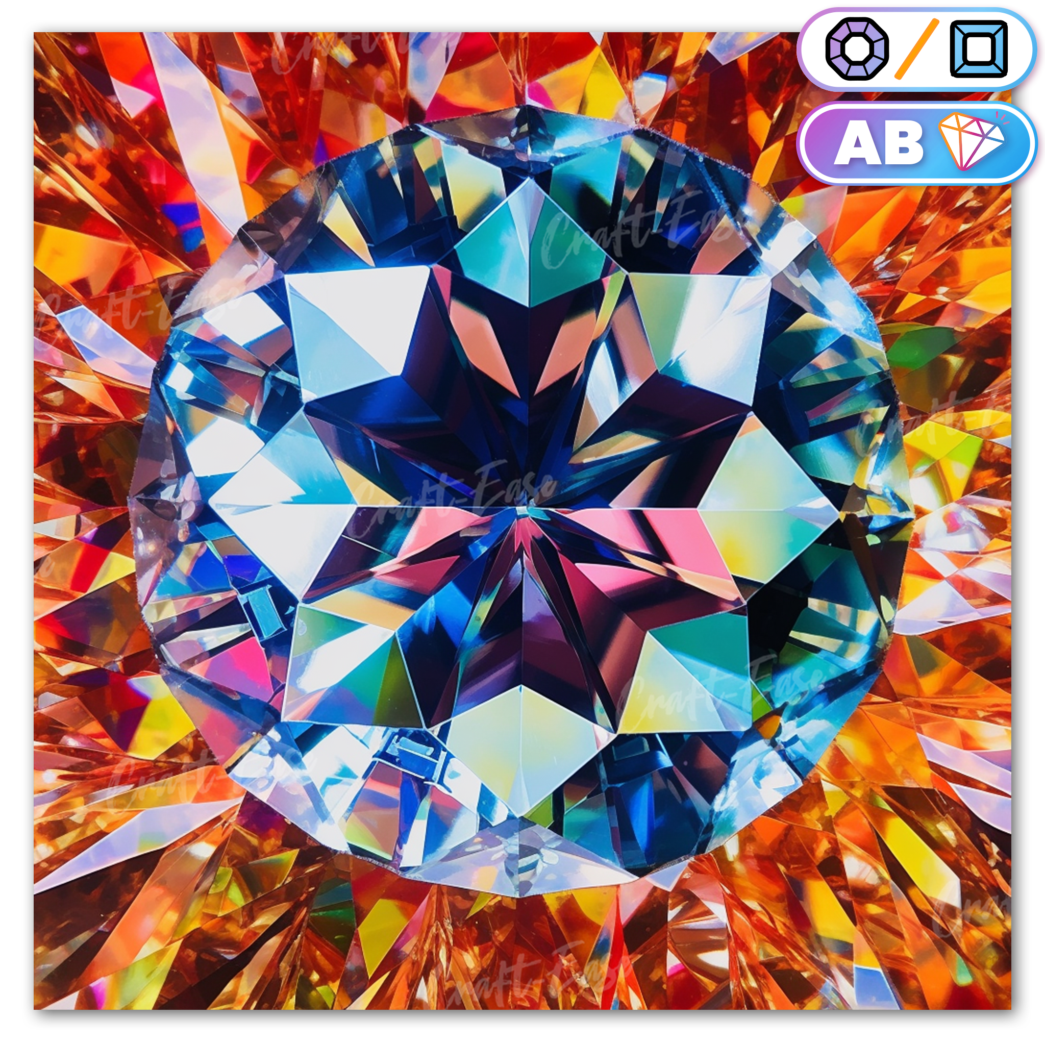 "Kaleidoscope" Diamond Painting Kit Craft-Ease™ (Multiple sizes)