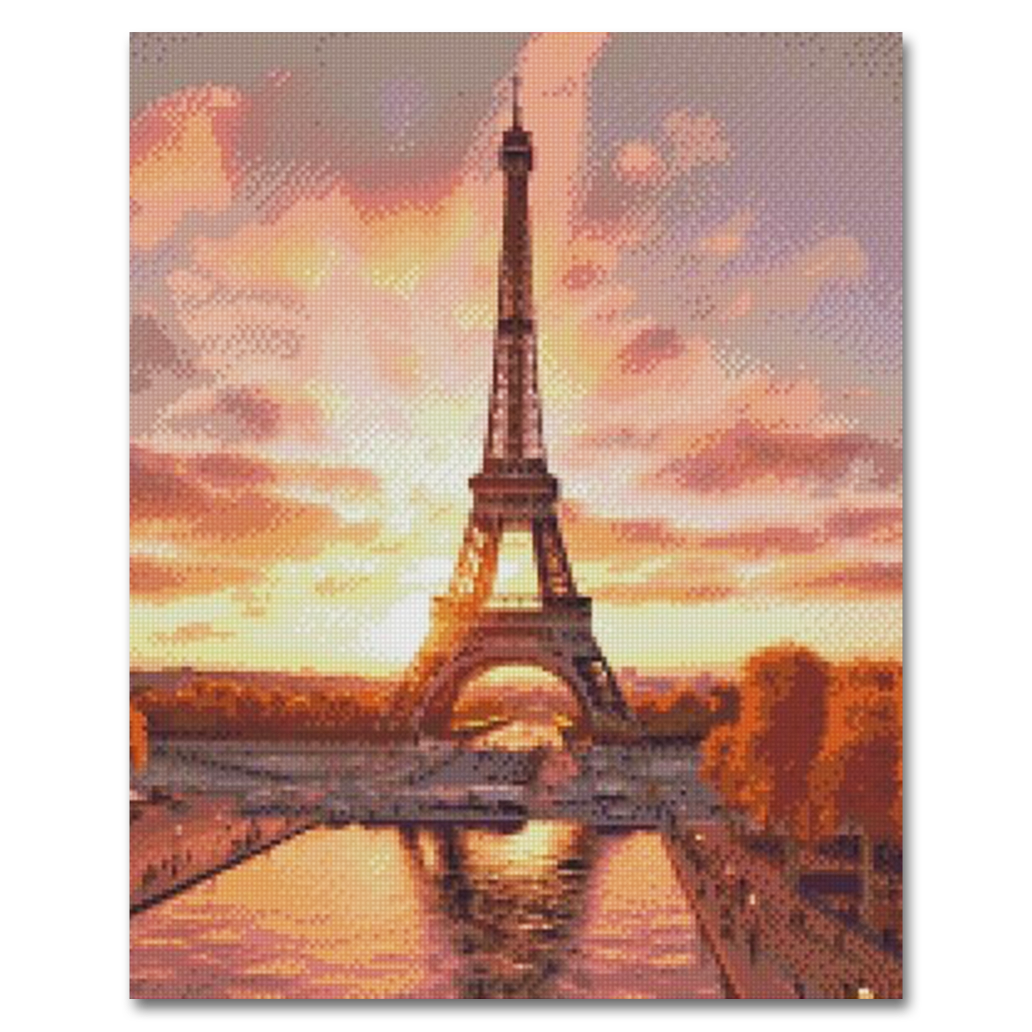 Kit de peinture diamant « Tour Eiffel » Craft-Ease™ (Plusieurs tailles)