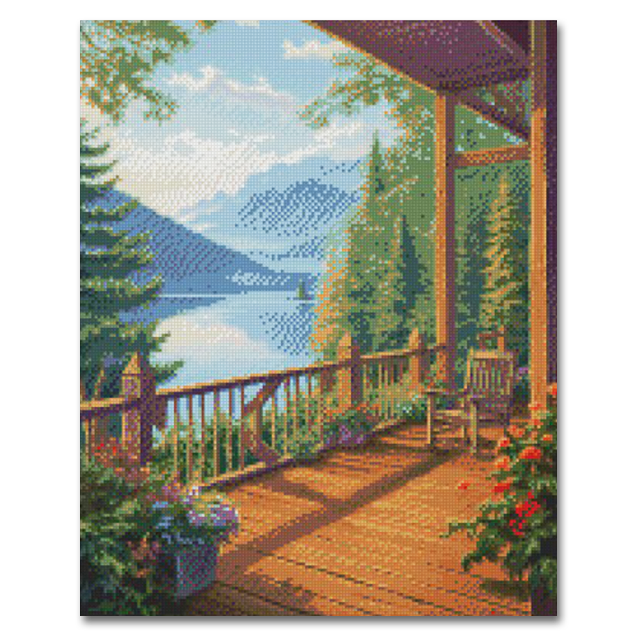 "Porch with a View" Diamond Painting Kit Craft-Ease™ (Multiple sizes)