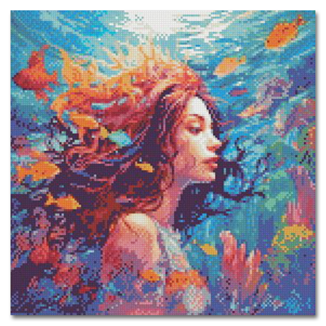 "Beauty in the Ocean" Diamond Painting Kit Craft-Ease™ (Multiple sizes)