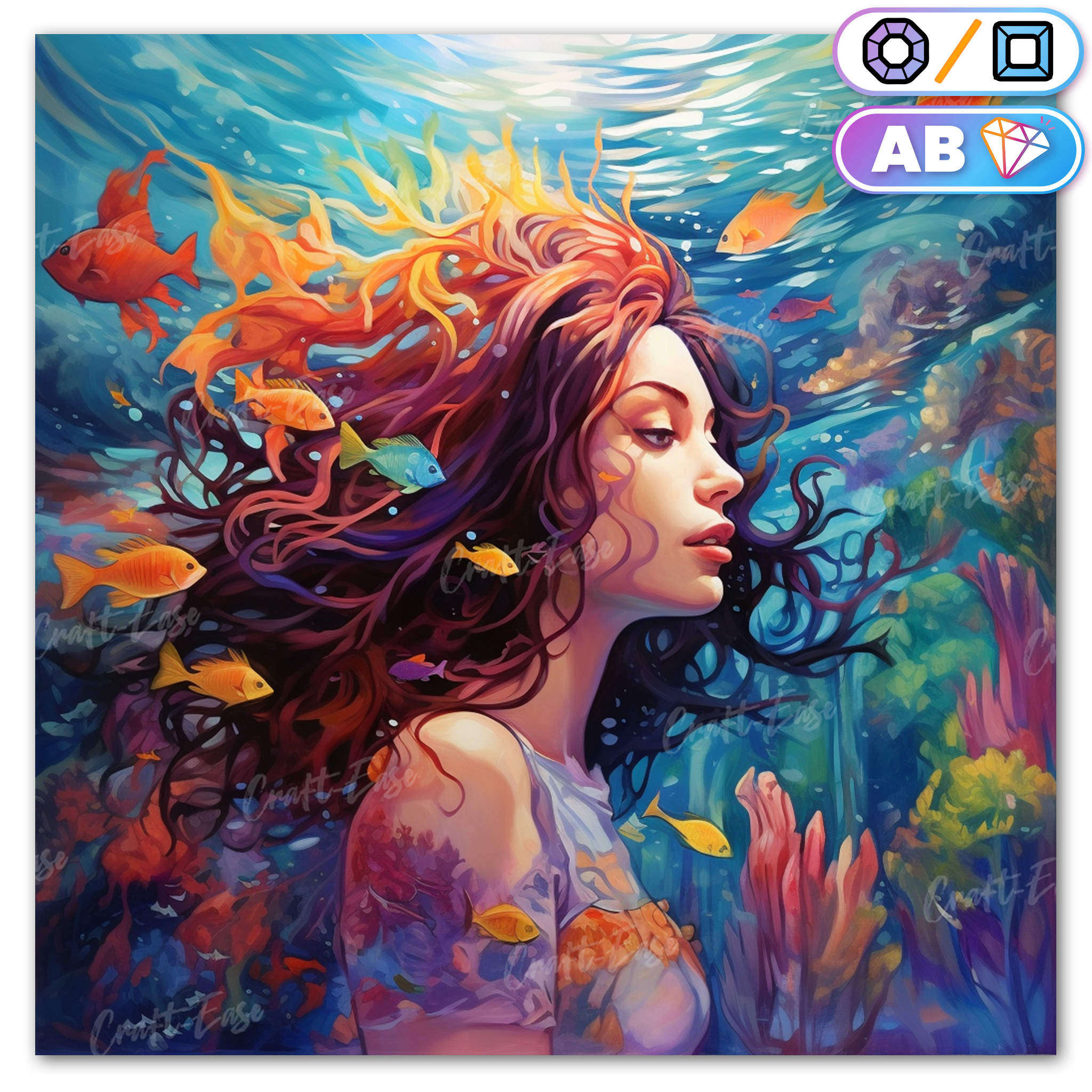 Beauty in the Ocean - Diamond Painting Kit