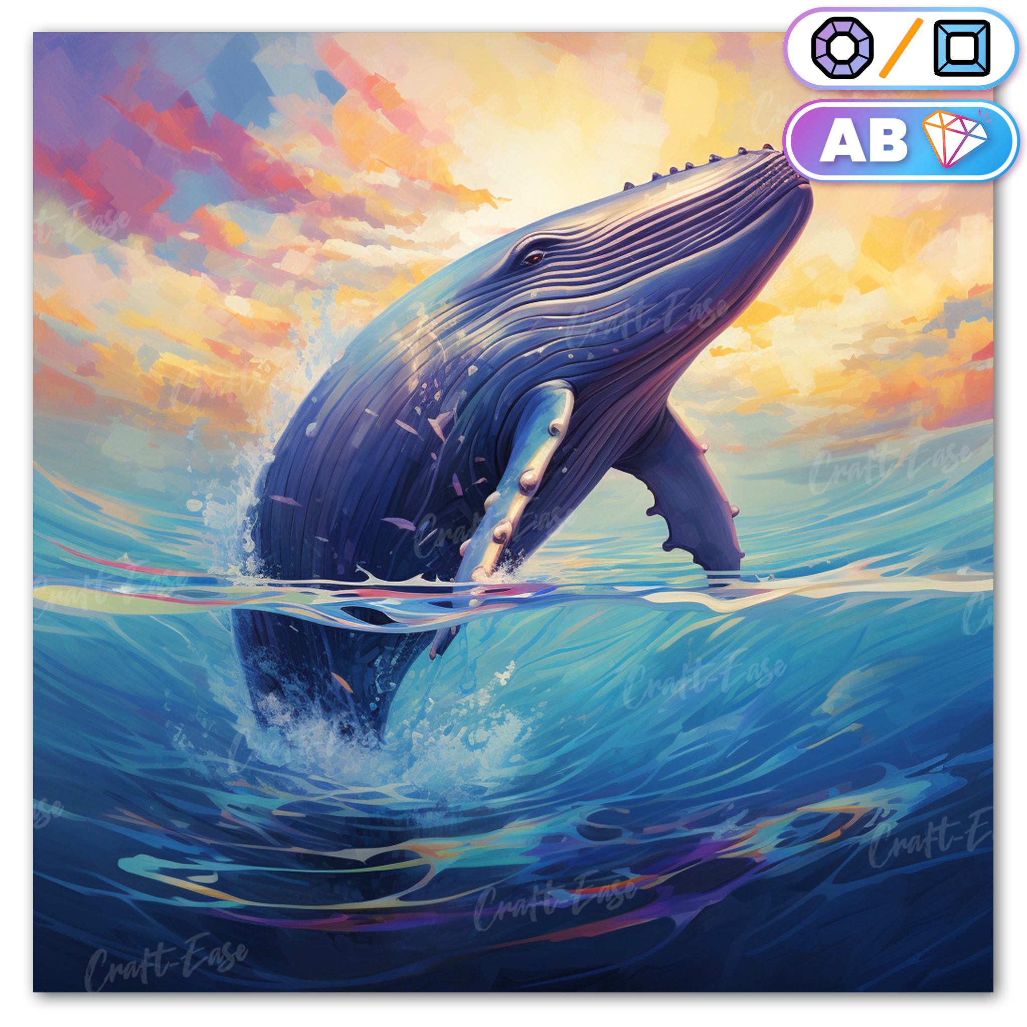 Humpback Whale - Kit de Pintura Diamante