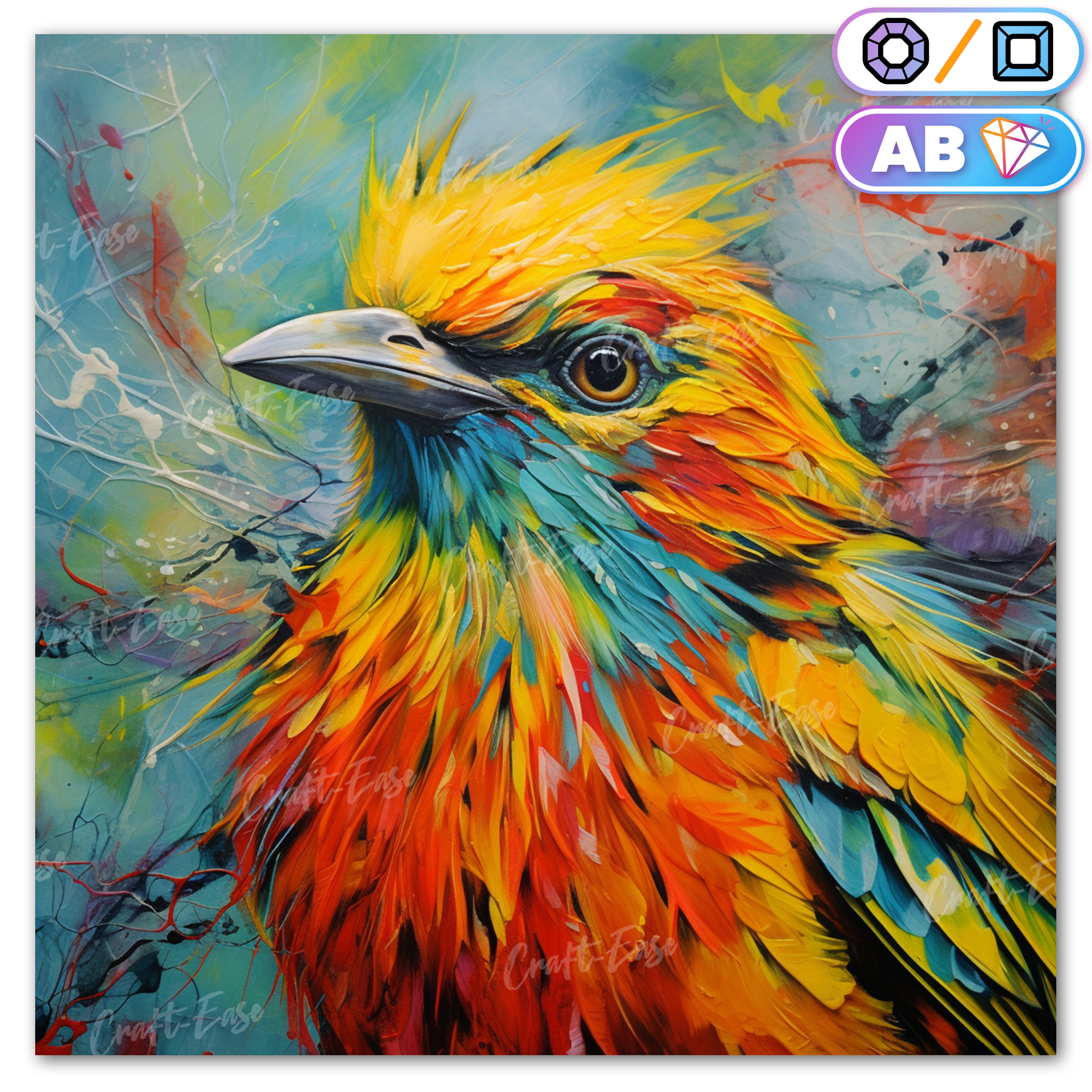 "Macro Bird" Diamond Painting Kit Craft-Ease™ (Multiple sizes)