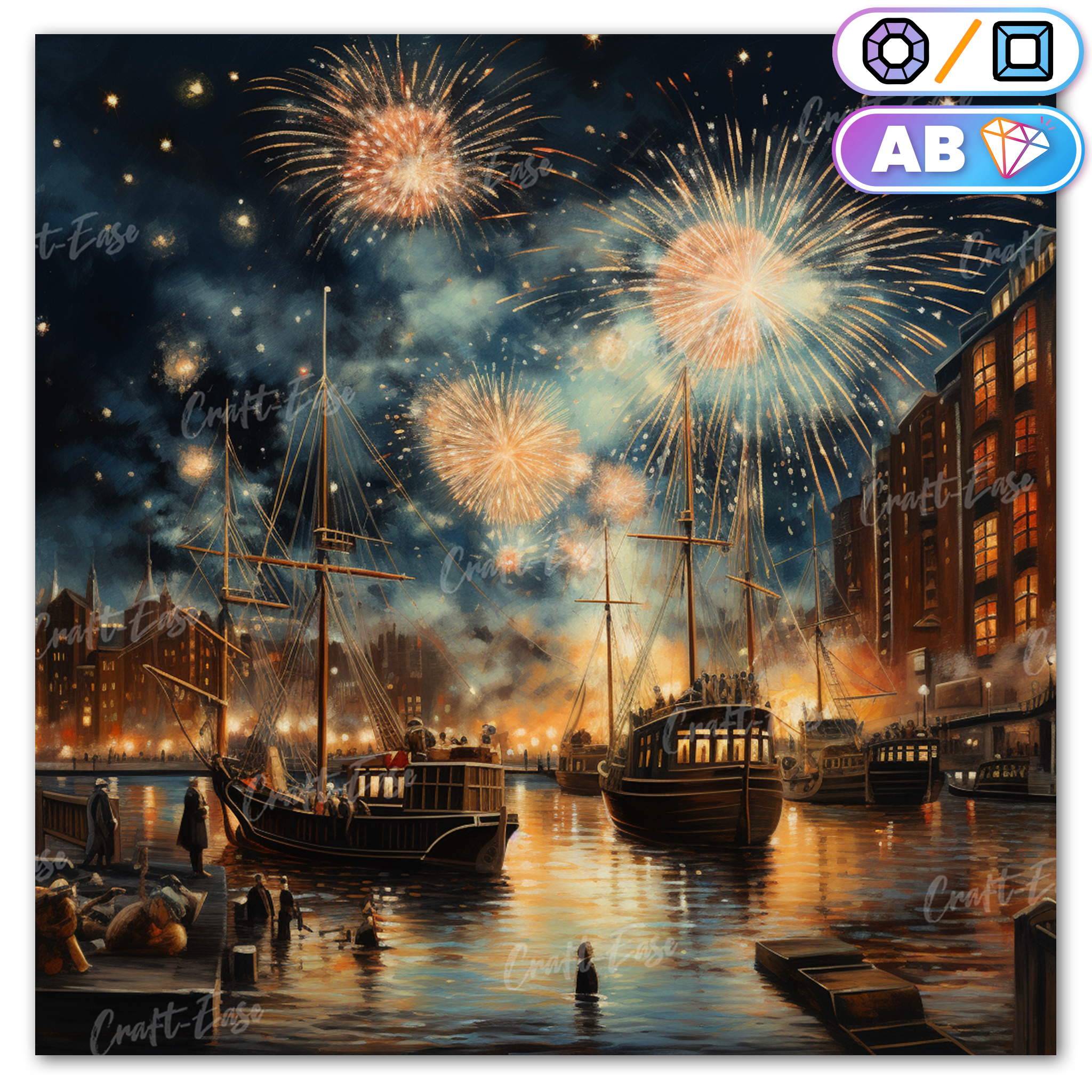 New Year Celebration - Diamond Painting Kit