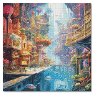 Underwater City Diamond Painting Craft-Ease