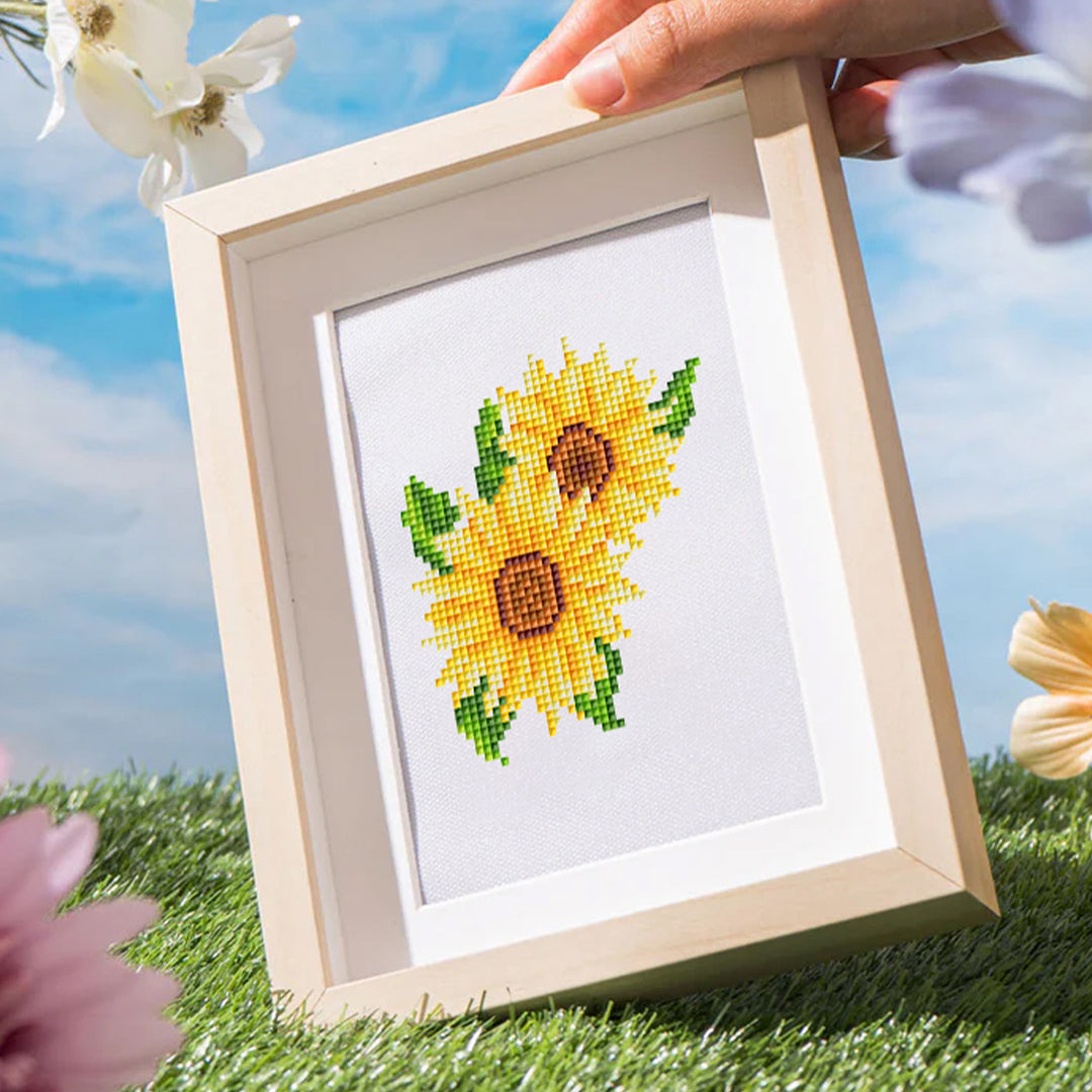 Blooming Flowers - Mini Diamond Painting (Set of 12)