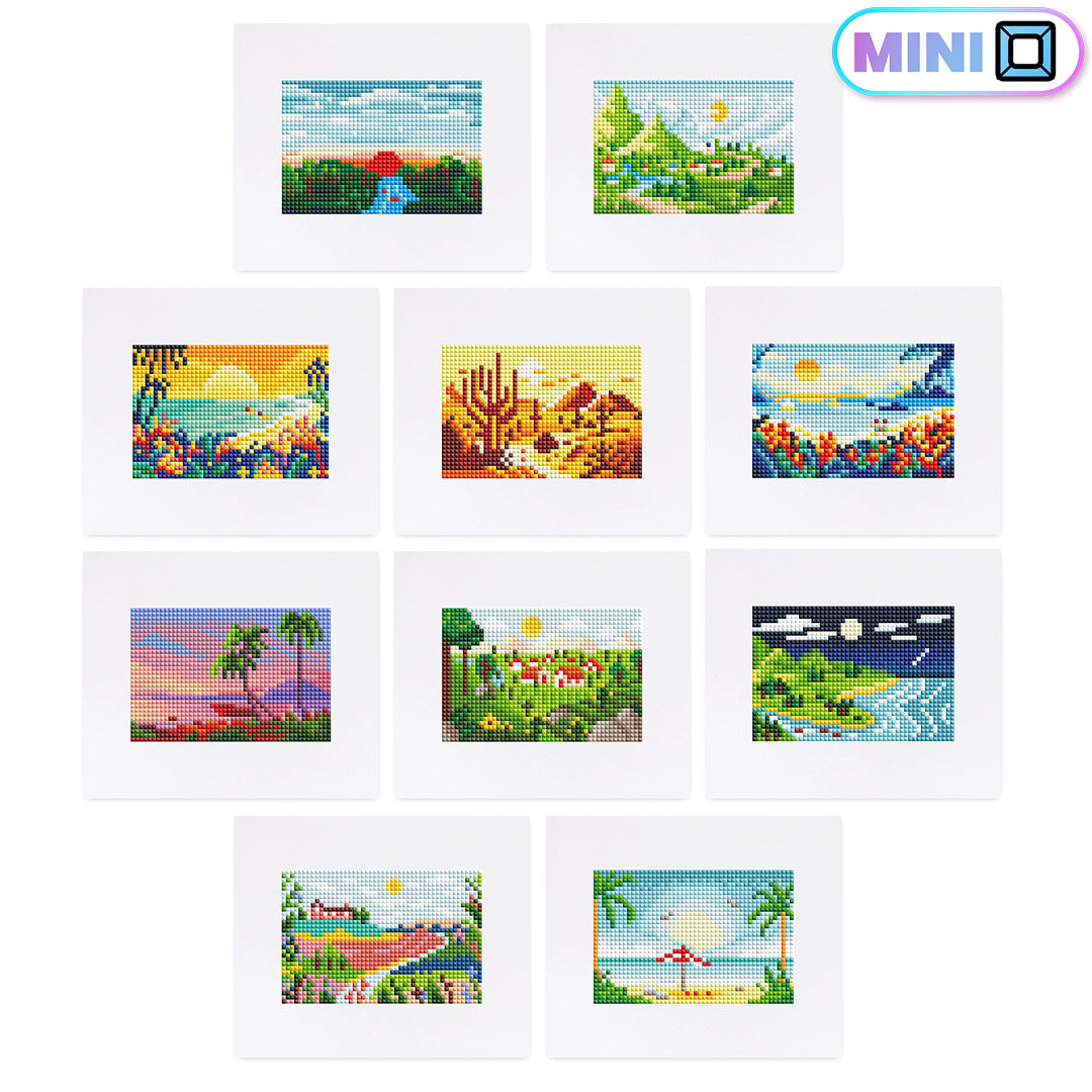 Sceneries - Mini Diamond Painting (Set of 10)