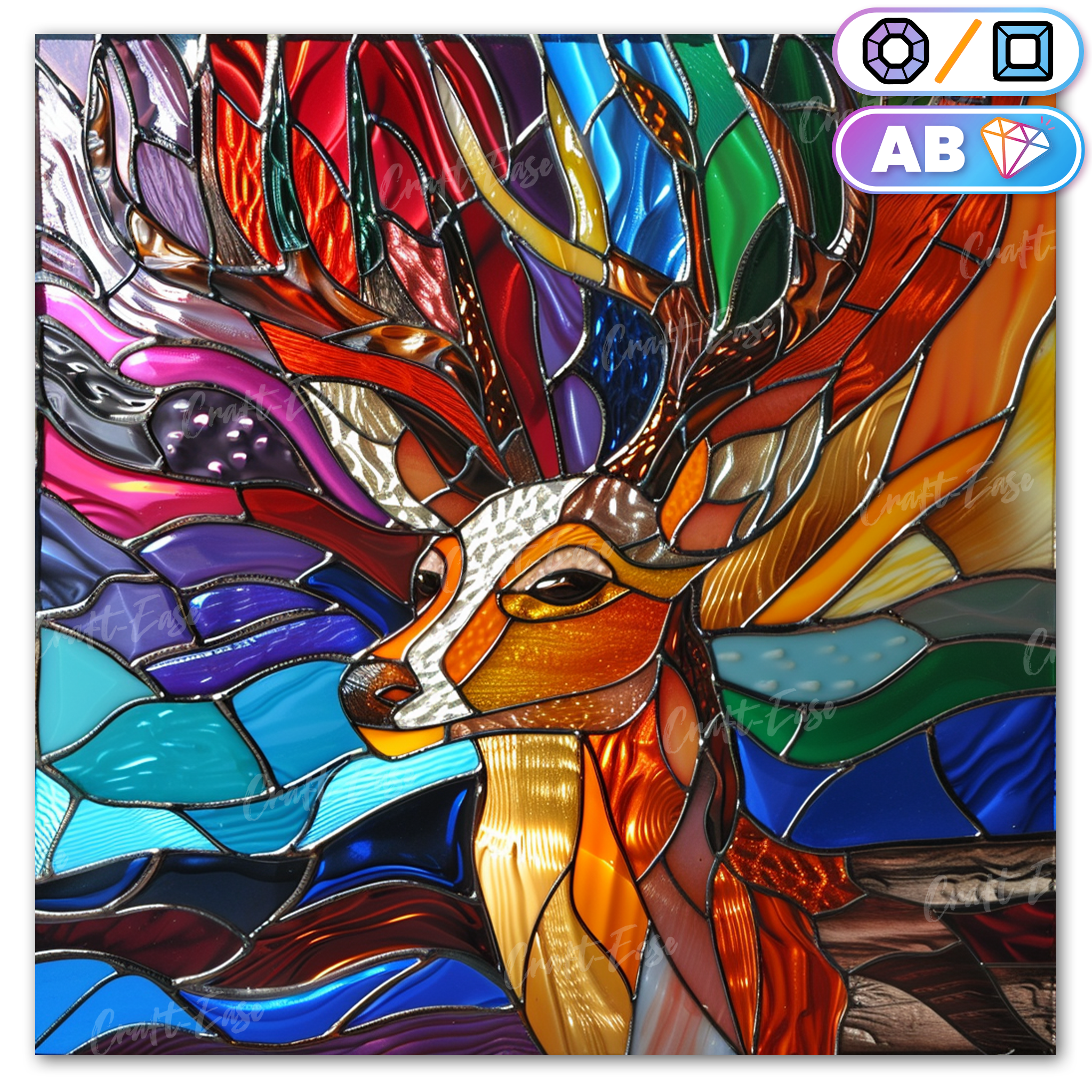 Colorful Deer - Diamond Painting Kit