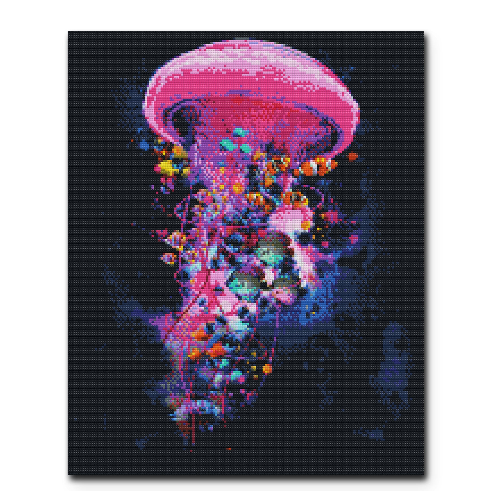 "Jellyfish Ride Summer Flat Twenty-Seventeen" Craft-Ease™ Diamond Art Kit - Exclusive Series (50 x 40 cm)