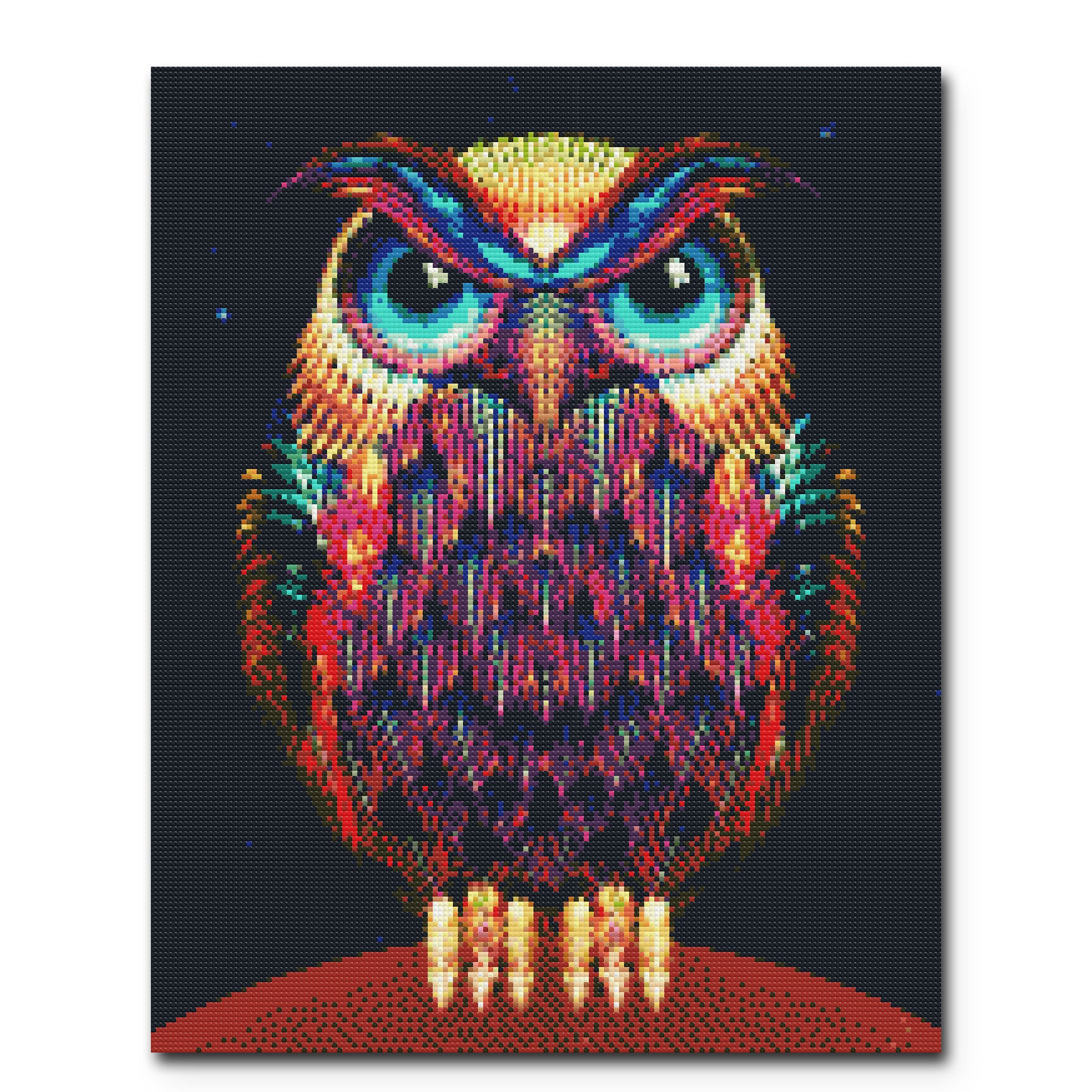 "Neon Owl" Craft-Ease™ Diamond Painting Kit - Exclusive Series (50 x 40 cm)