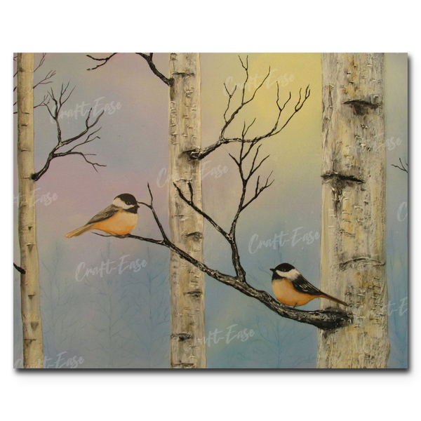 Winter Chickadee Paint by Numbers – Art Providore