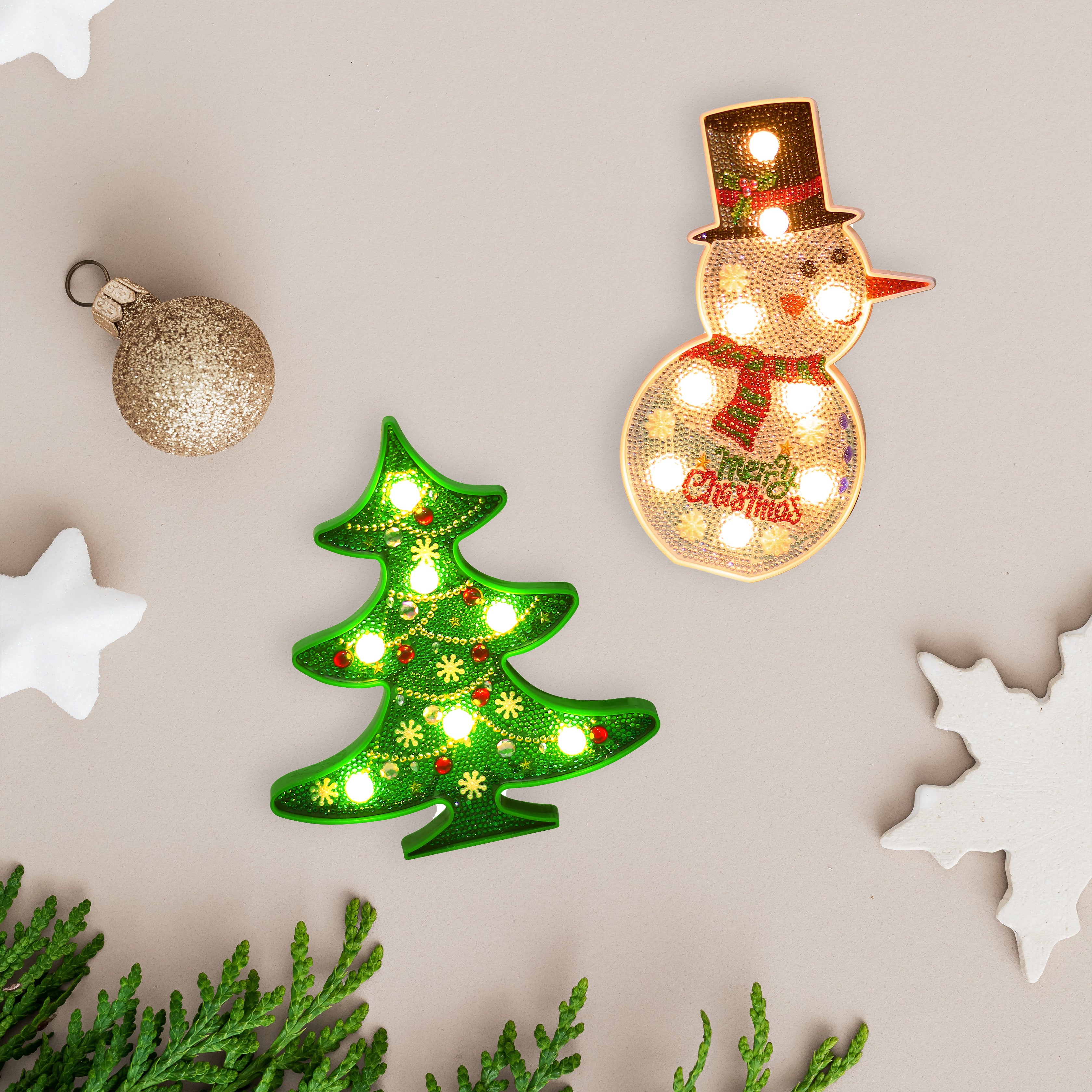 DIY Diamond Christmas Lamp Kit