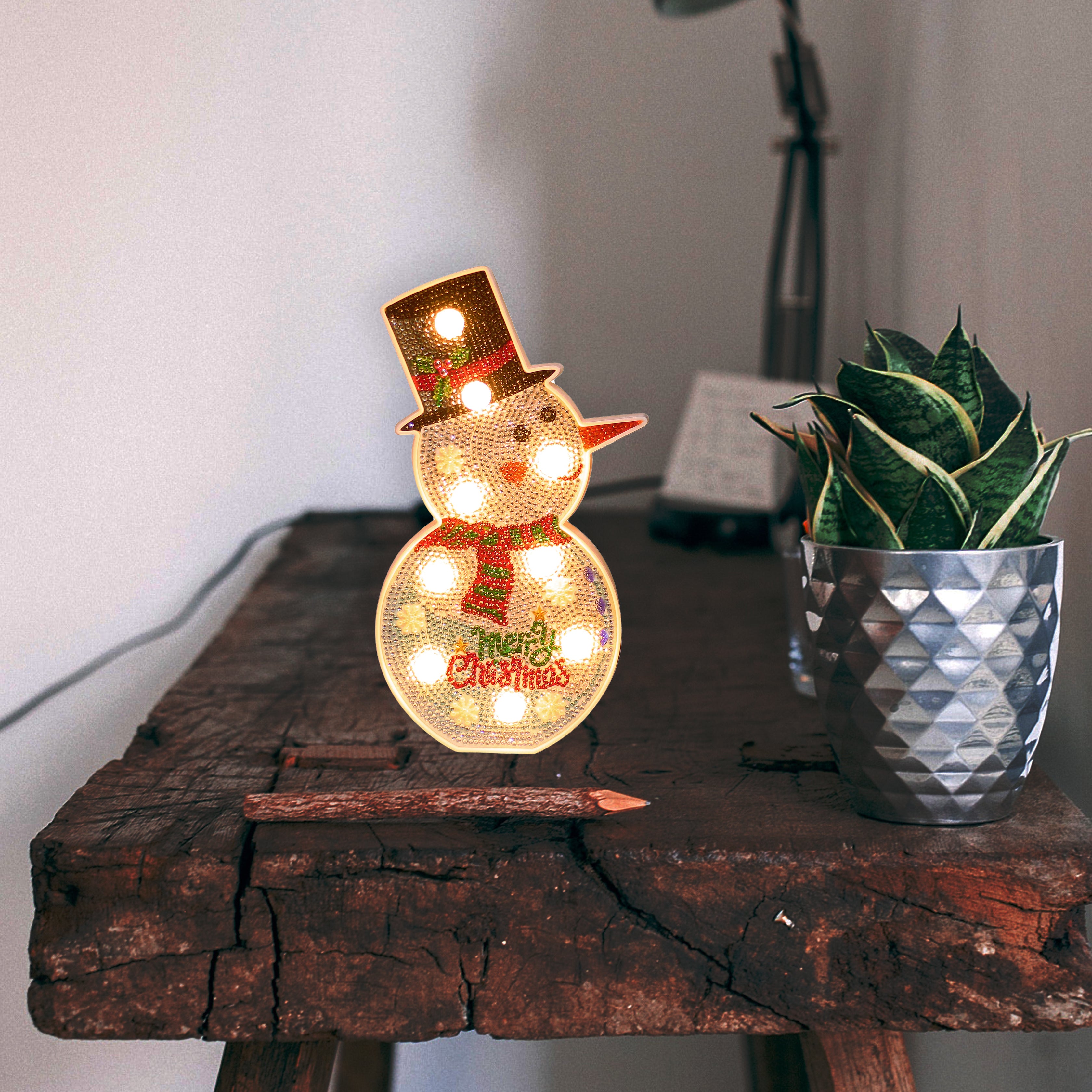 DIY Diamond Christmas Lamp Kit