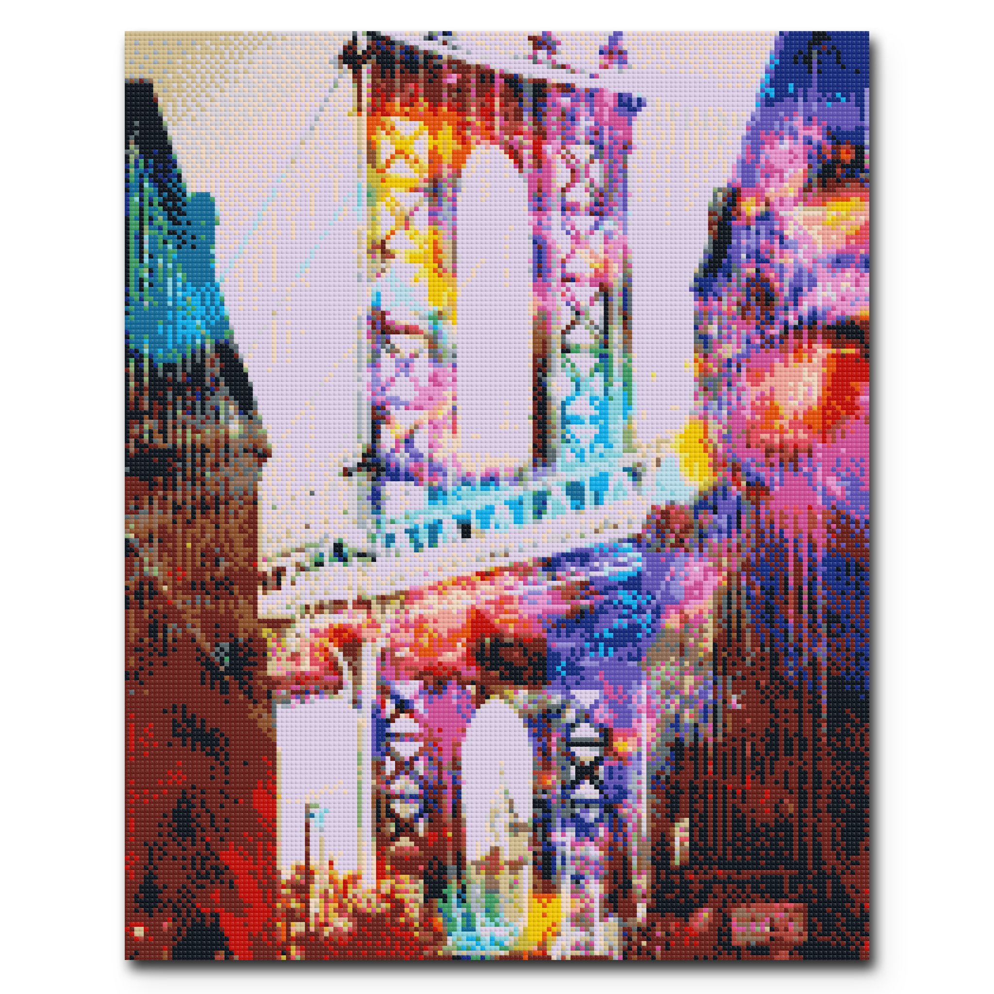 "Time Travel at the Manhattan Bridge" Diamond Painting Kit Craft-Ease™ (50 x 40 cm)