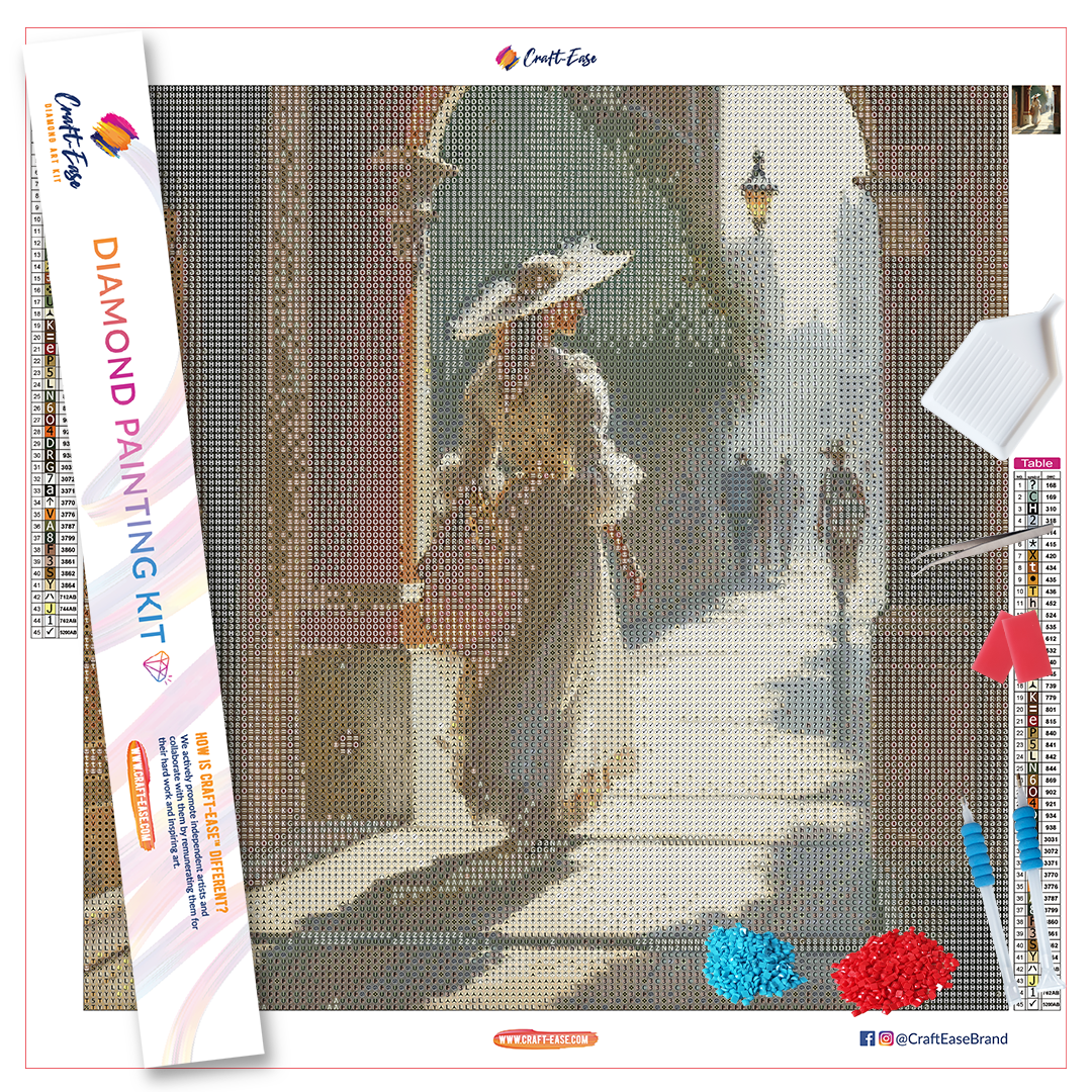 "A Summer Walk in Venice" Diamond Painting Kit Craft-Ease™ (Multiple sizes)