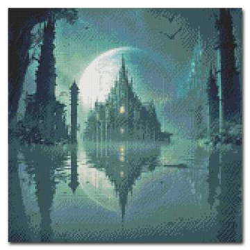 Floating Castle Diamond Painting Craft-Ease